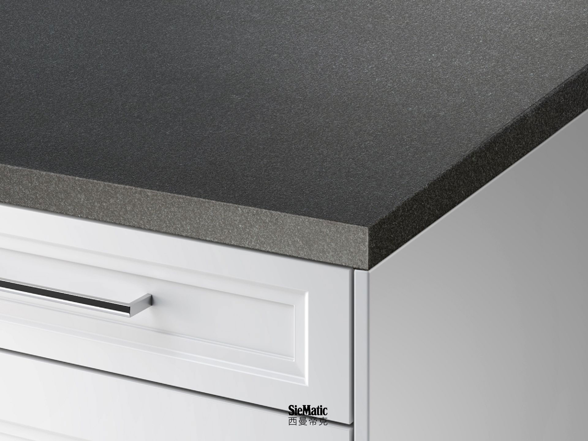 SieMatic StoneDesign kitchen countertop with mitered edge