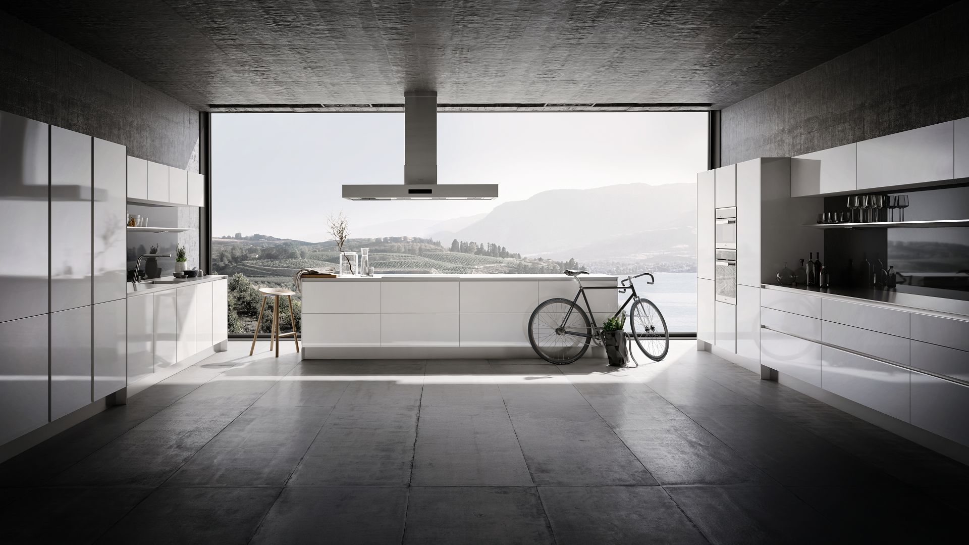 SieMatic Pure S2 kitchen in lotus white with island